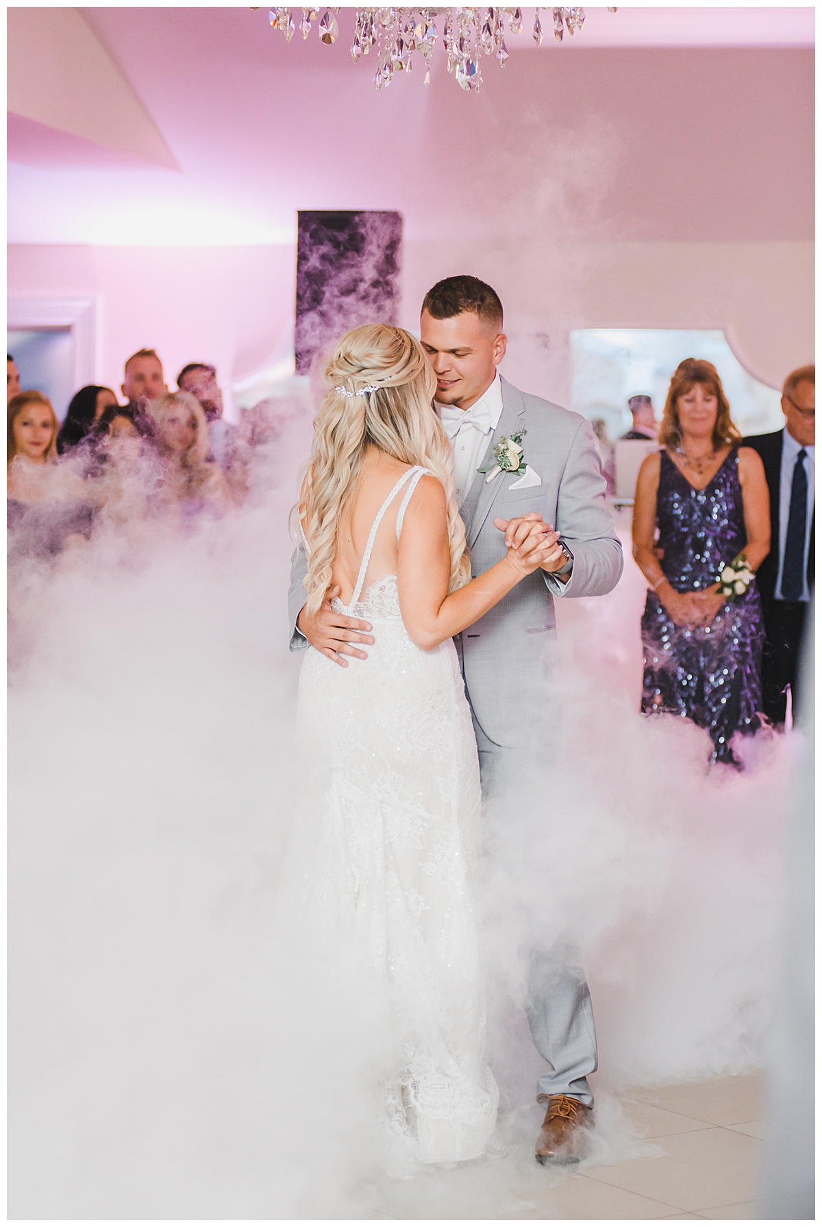 Bride and Groom First Dance on Clouds 