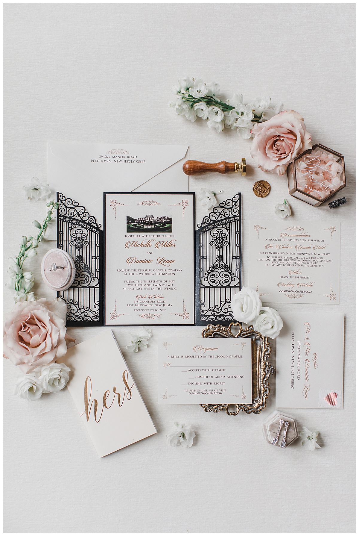 Park Chateau Estate Wedding Invitation 
