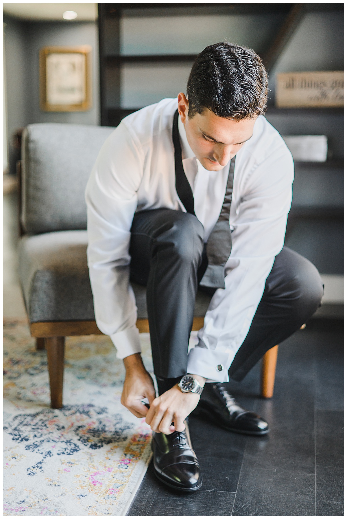 Groom Photos at The Ryland Inn 