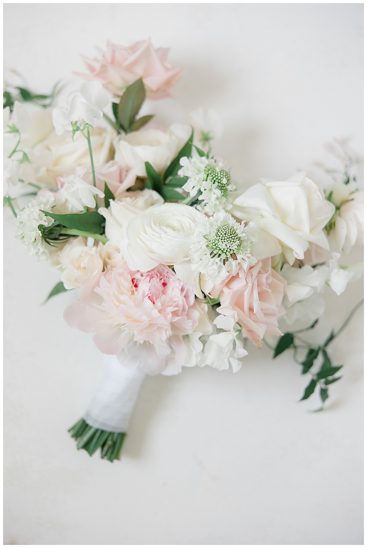 bouquet with pink peonies 