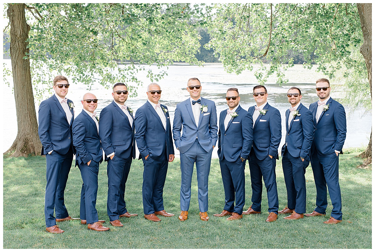 groomsmen with sunglasses 
