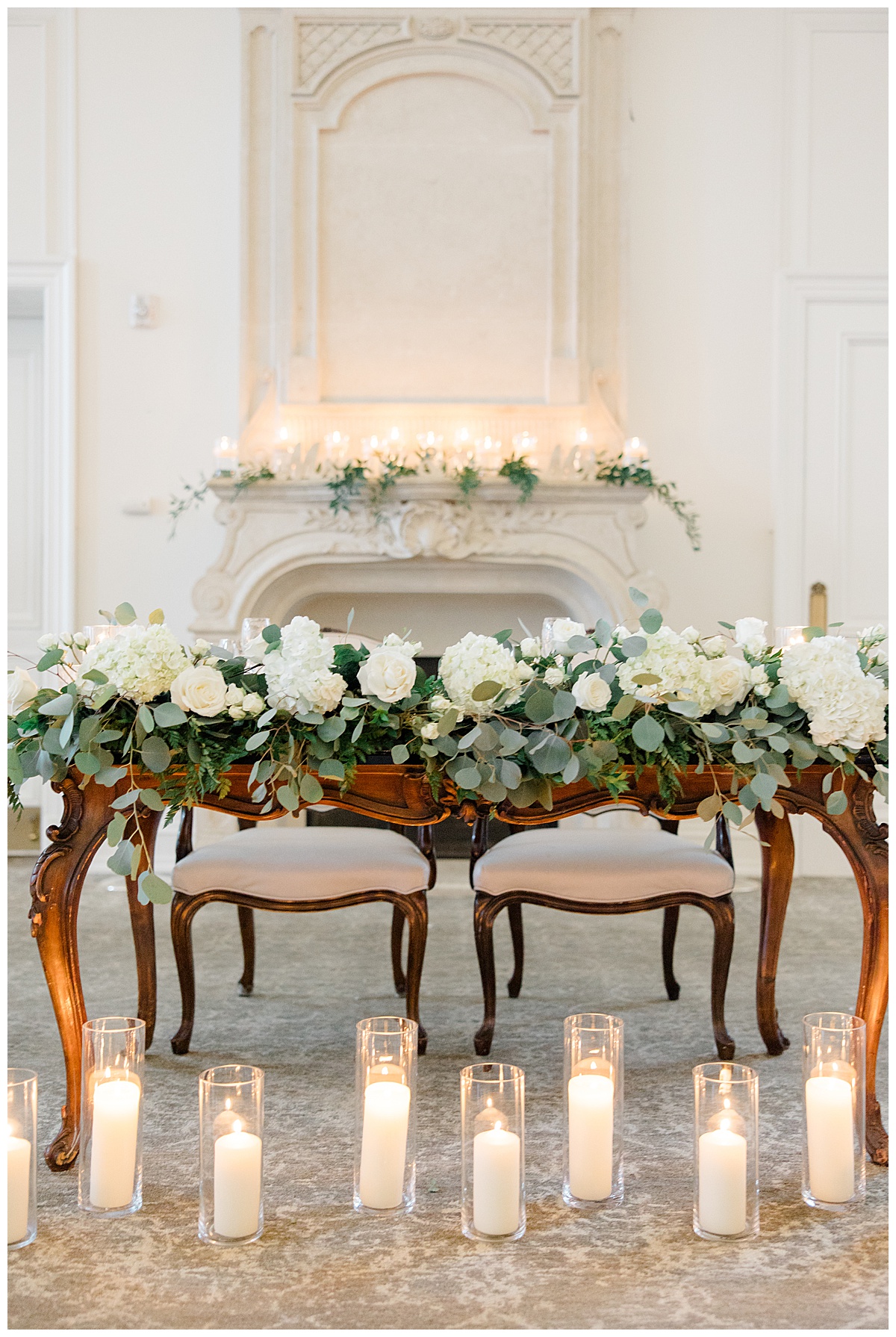 sweetheart table at park chateau 
