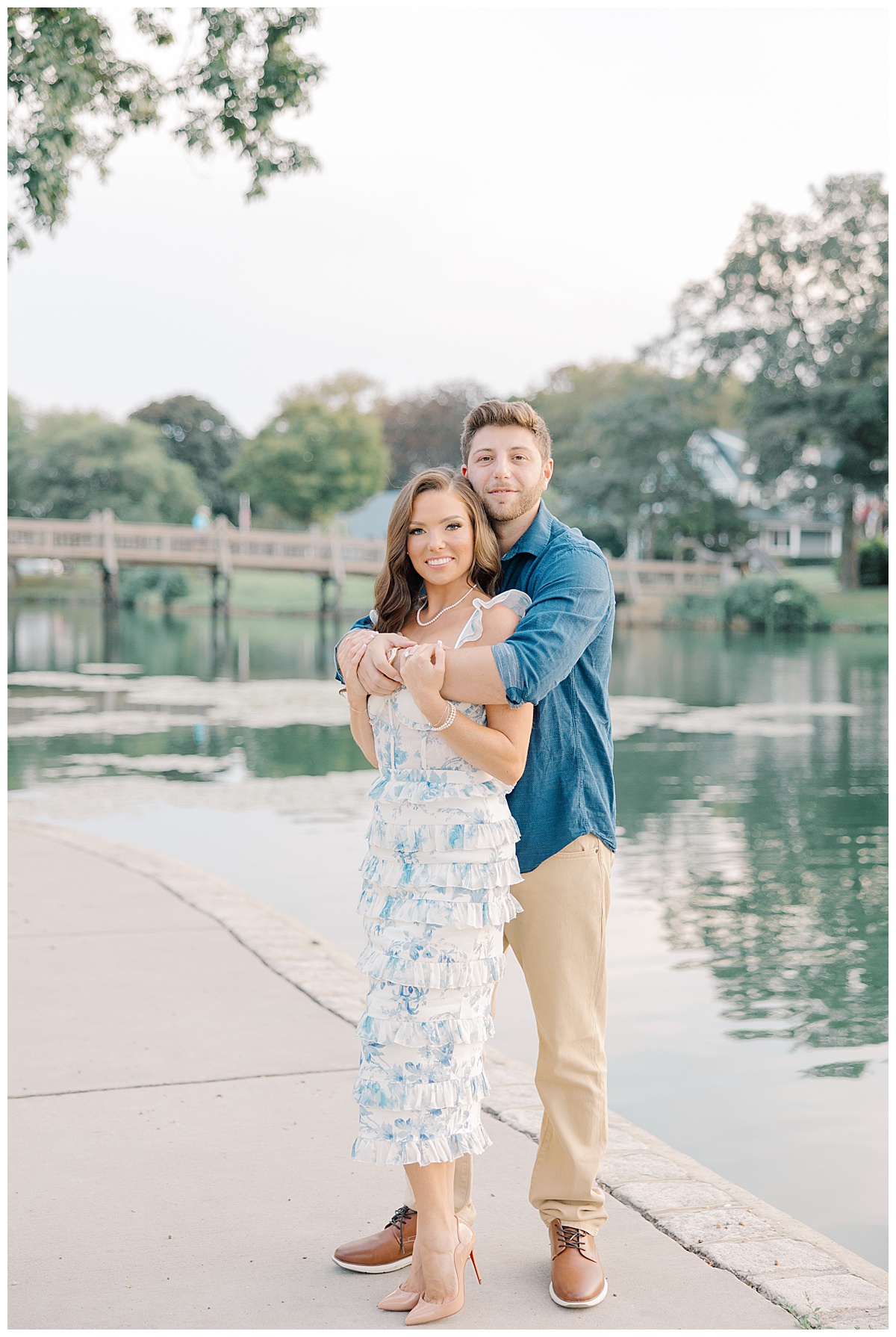 spring lake NJ light and airy engagement photos 