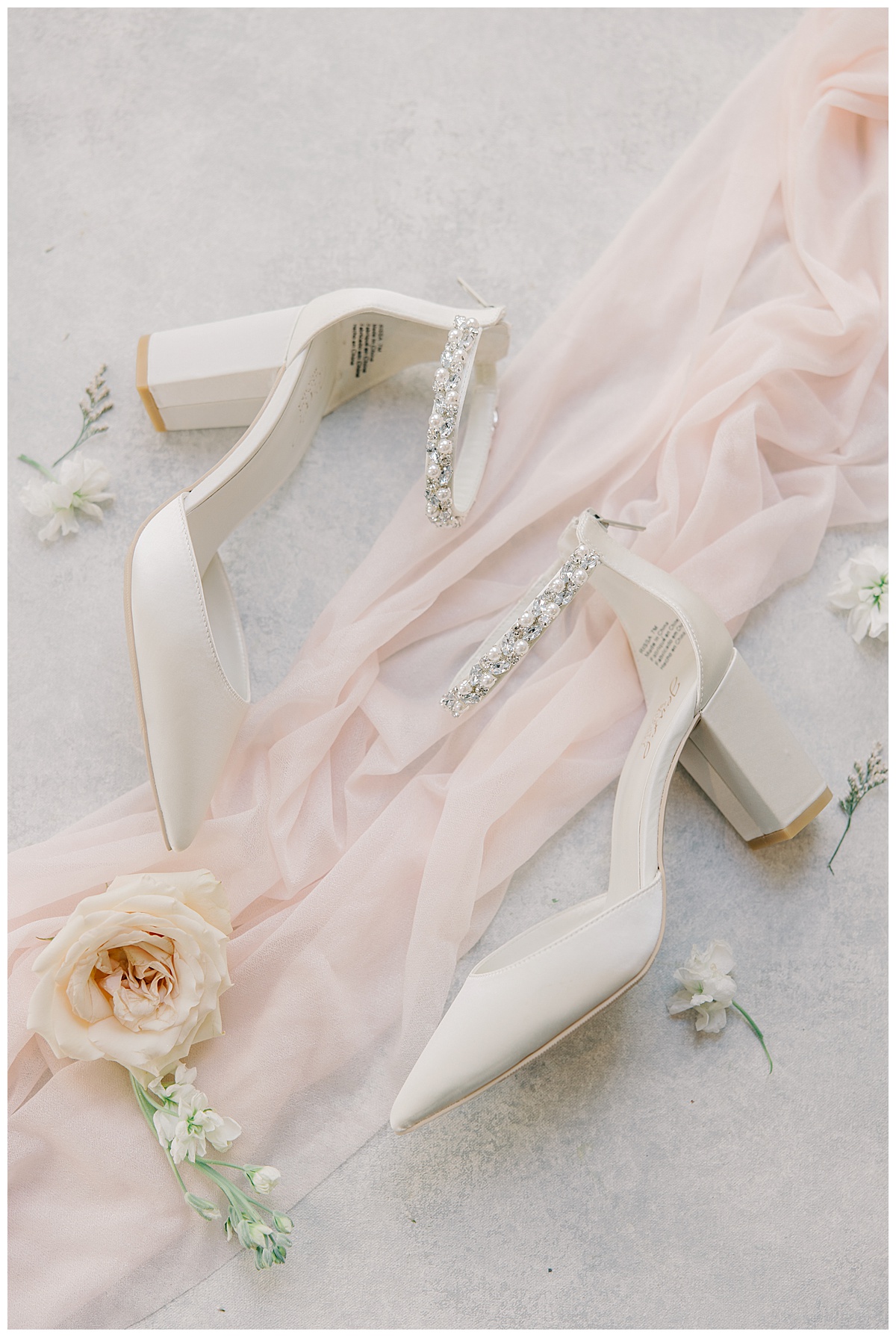 wedding shoes with beads and low block heels 