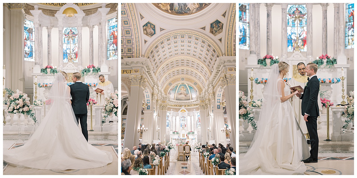 Inside St. Catharine Church on wedding day. 