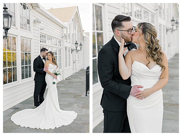 Romantic couple photos at Park Savoy Estate wedding venue New Jersey