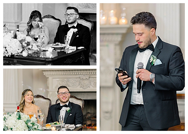 Elegant Park Savoy Estate wedding in New Jersey with bride walking down chapel aisle