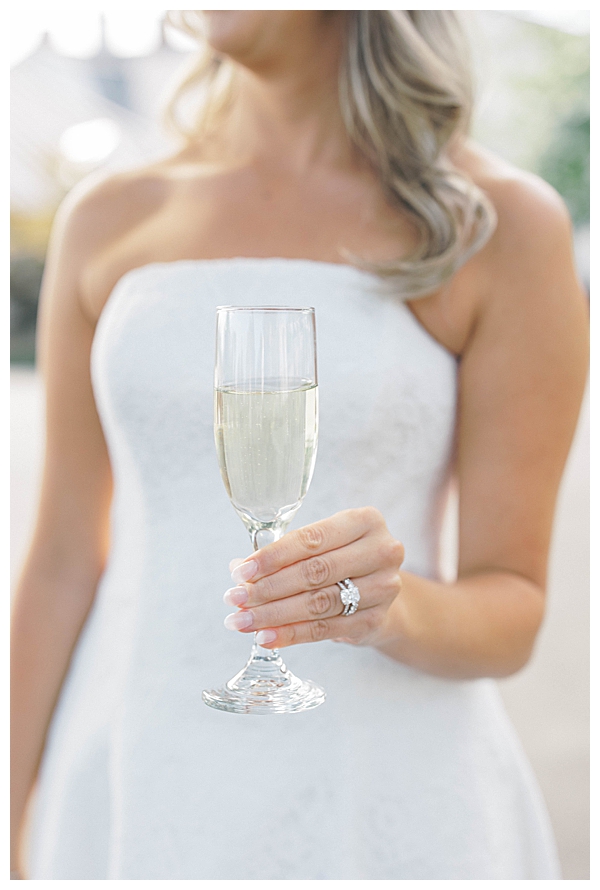 Ryland Inn NJ wedding ceremony with white florals