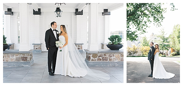 Ryland Inn NJ wedding ceremony with white florals