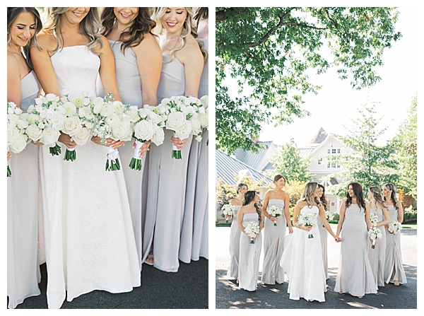 Ryland Inn NJ wedding ceremony with white florals