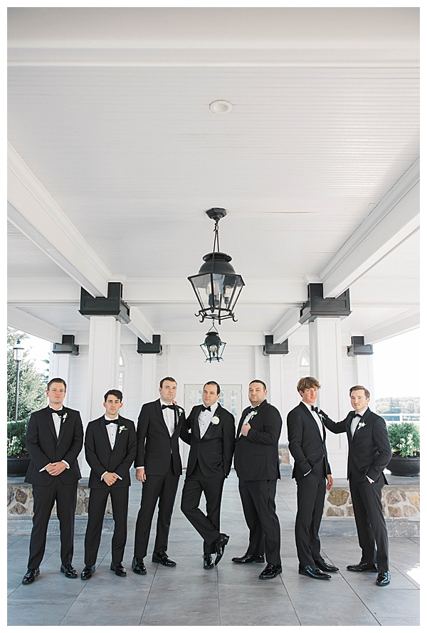 Ryland Inn NJ wedding ceremony with white florals