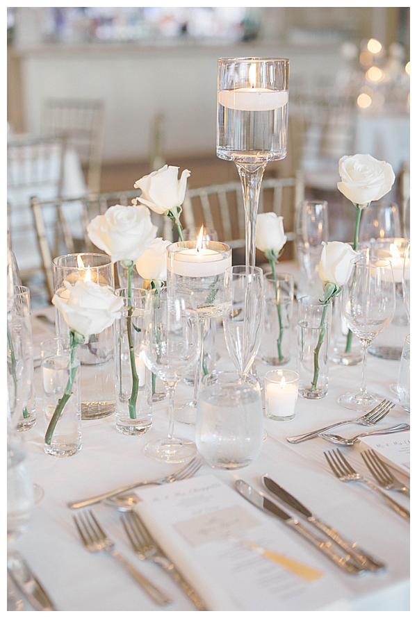 Ryland Inn NJ wedding ceremony with white florals