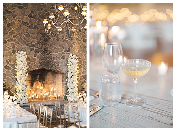 Ryland Inn NJ wedding ceremony with white florals