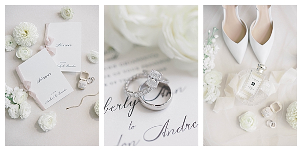 Ryland Inn NJ wedding ceremony with white florals