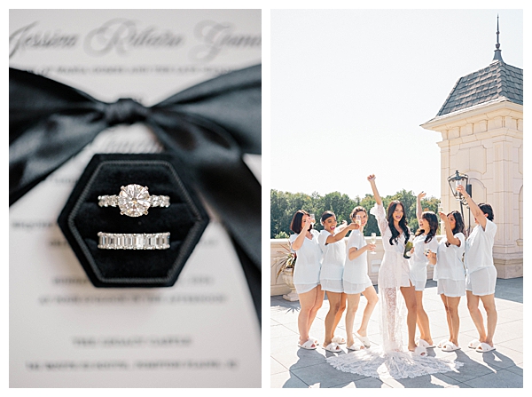Bridal details flatlay at Legacy Castle wedding in Pompton Plains New Jersey