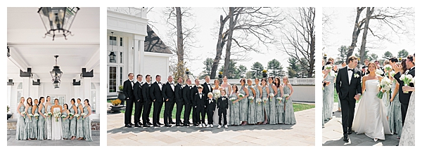 Lush white floral wedding décor with roses, peonies, and eucalyptus at the Ryland Inn, New Jersey