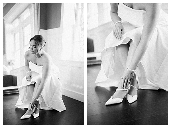 New Jersey barn wedding photography capturing candid getting-ready moments at the Ryland Inn