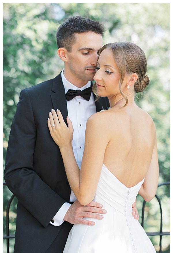 light and airy wedding couple photography