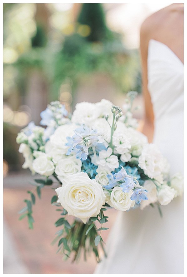 newlyweds portraits at luxury wedding venue PA