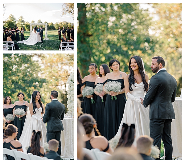 outdoor ceremony in the fall