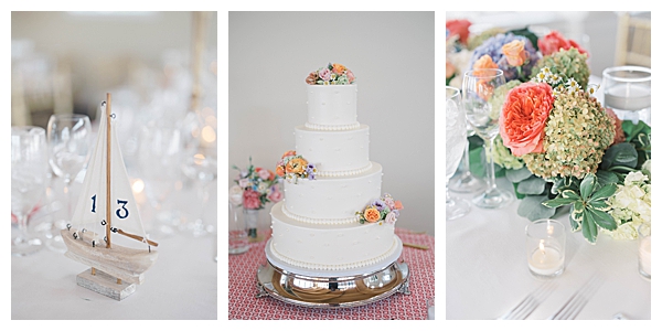 Coastal NJ wedding reception with elegant lighting and design