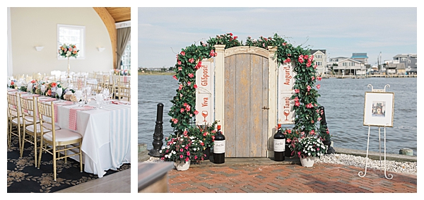 Elegant seaside wedding reception in New Jersey