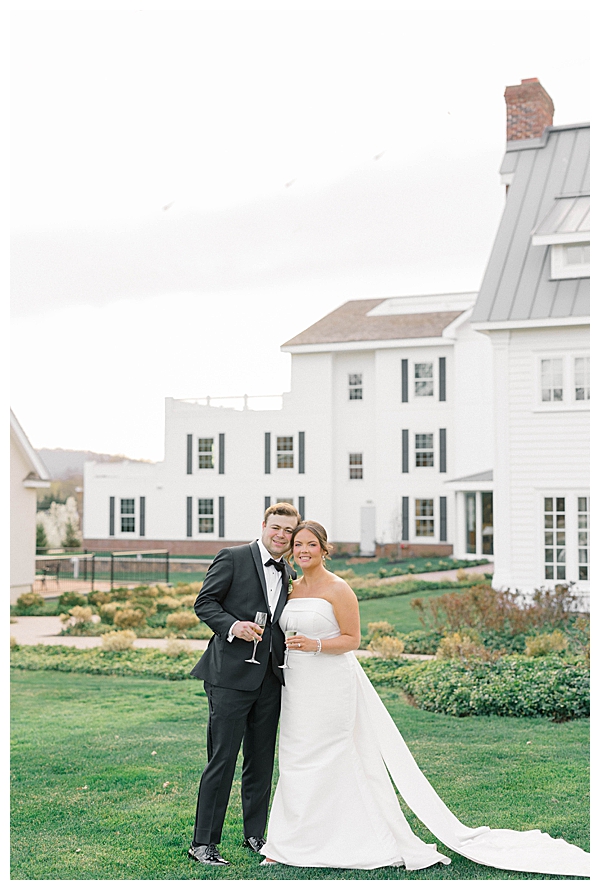 White House Station wedding venue photos showcasing the Ryland Inn's historic charm and spring gardens