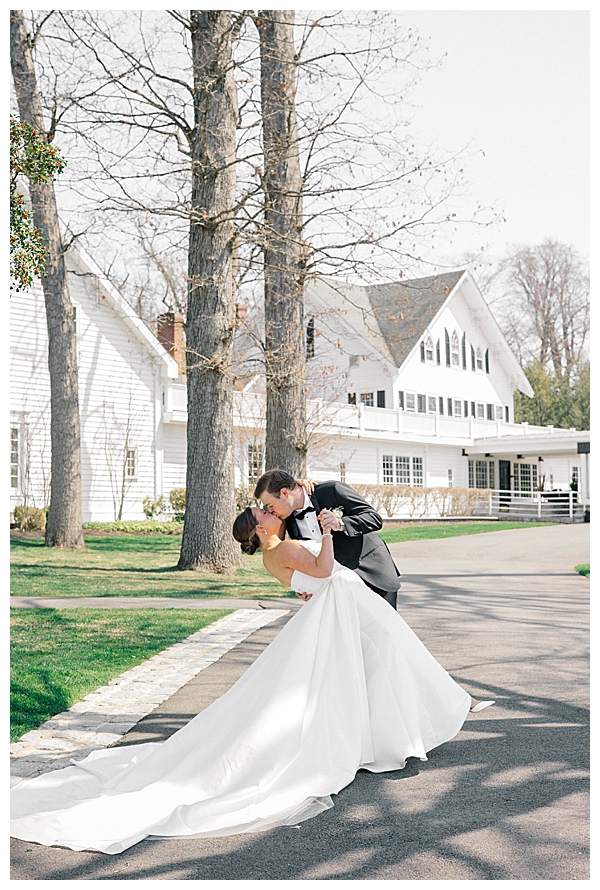 New Jersey wedding venue barn reception space beautifully decorated at the Ryland Inn