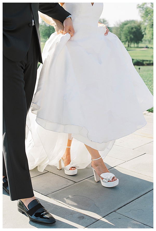 bride and groom shoes