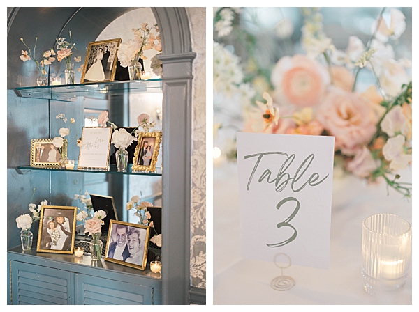 Wedding table decor at Fiddler’s Elbow wedding in Bedminster NJ