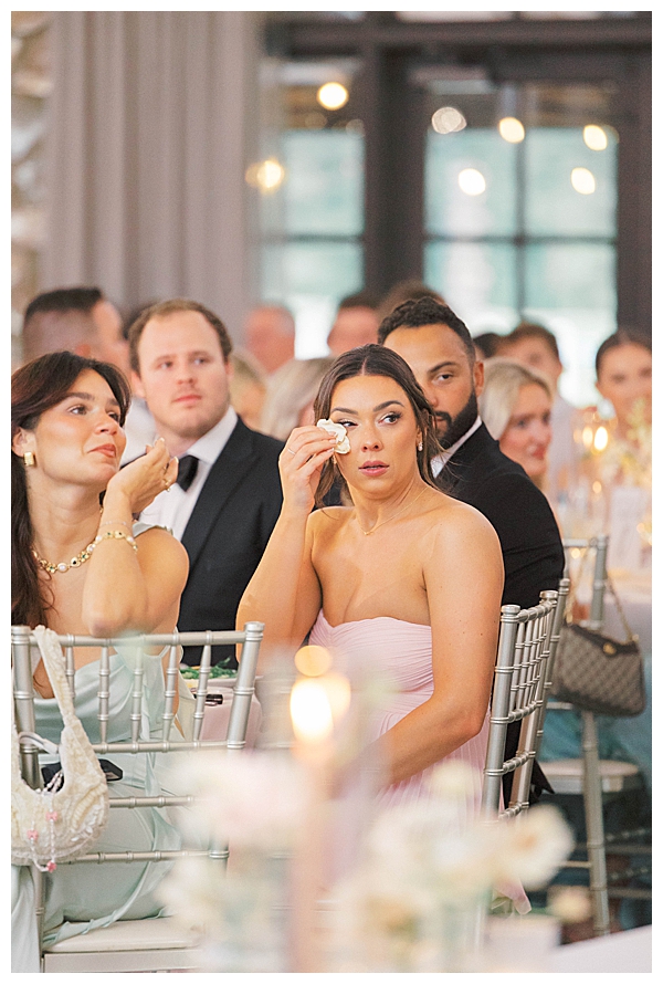 guest crying during toasts