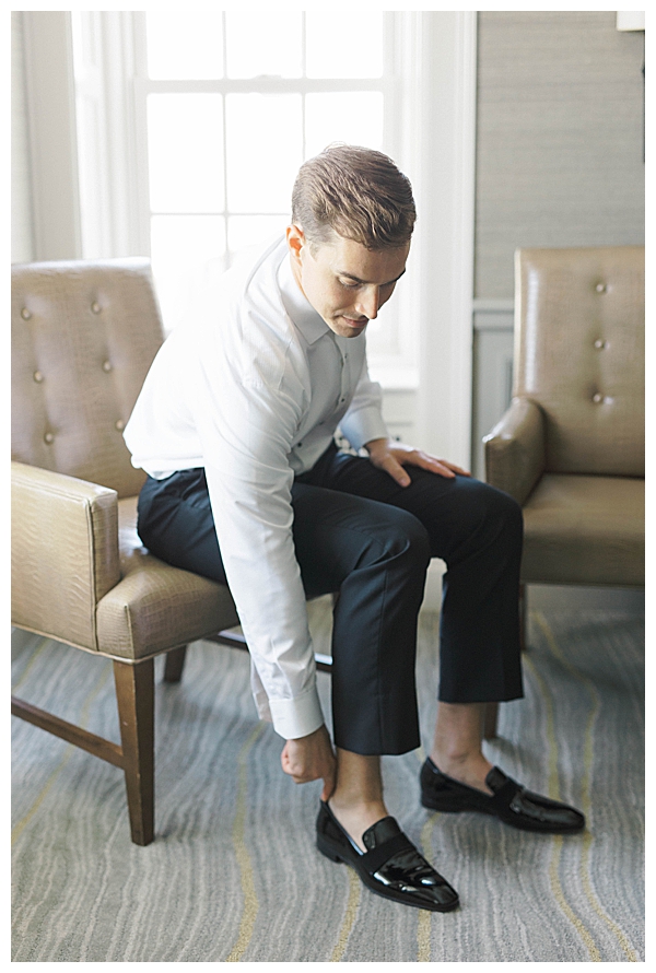 groom getting ready