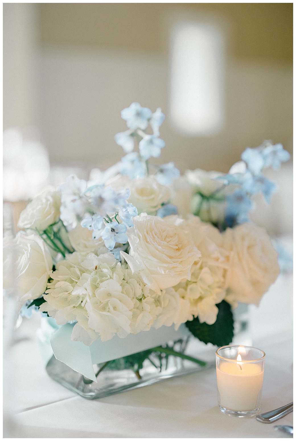 Flowers by Carl Lemanski reception floral details New Jersey wedding