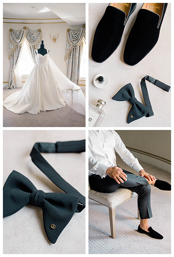 groom getting ready at legacy castle