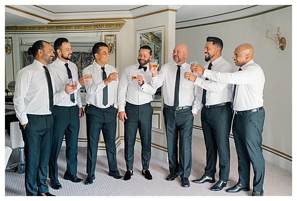groomsmen cheers