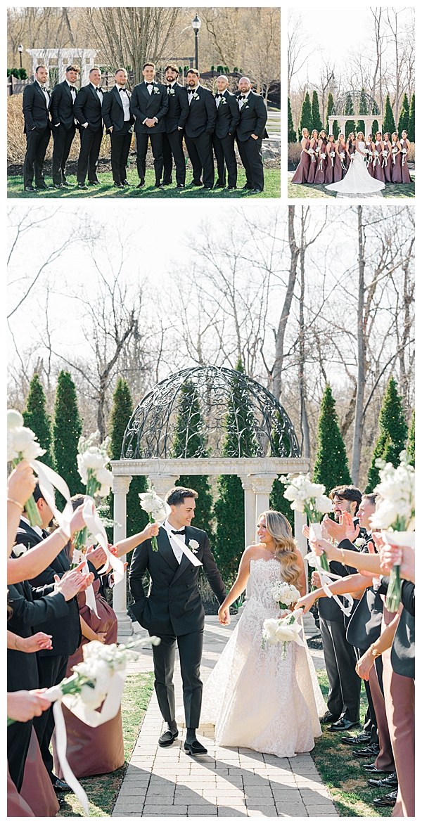 Bridal party at Hamilton Manor wedding in Hamilton NJ