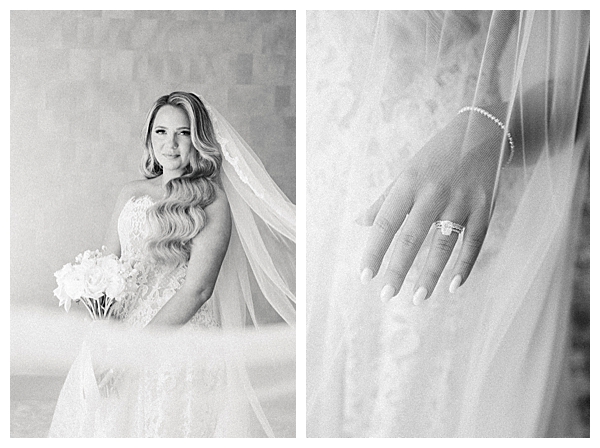 Bride getting ready at Hamilton Manor wedding in New Jersey