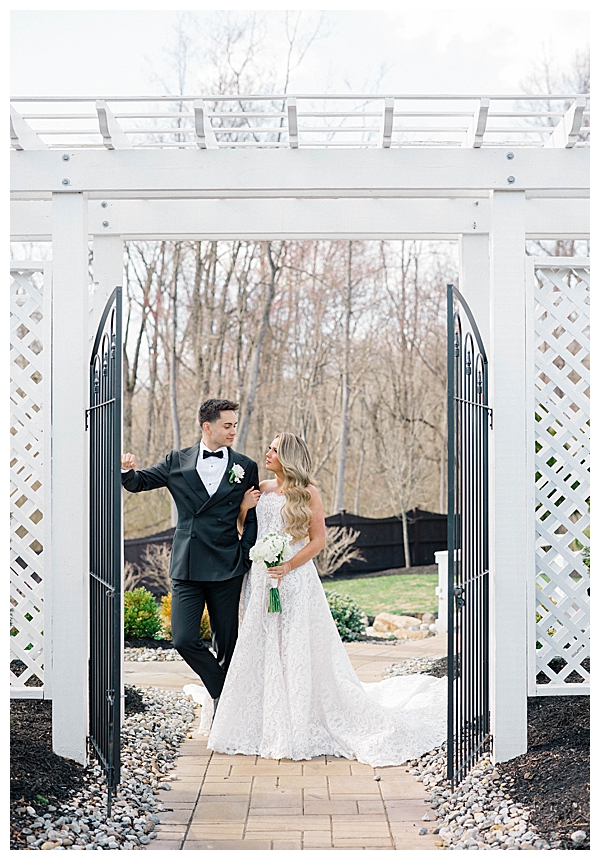 Emotional couple moment Hamilton Manor wedding