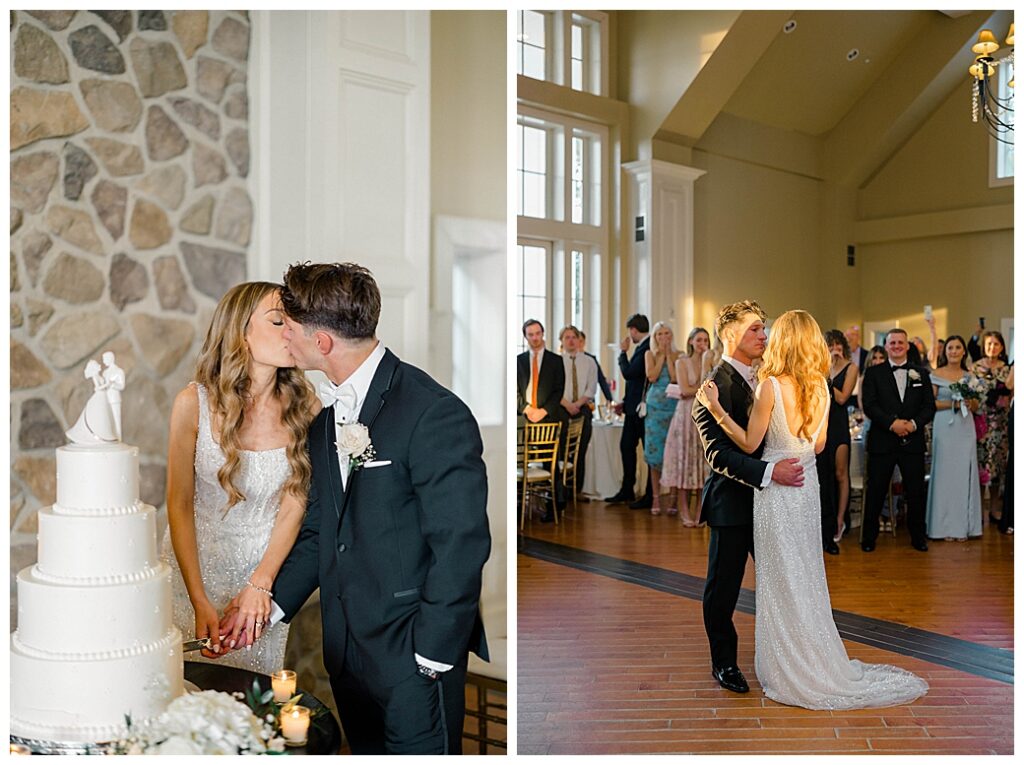 Heili and Gino first dance Ryland Inn wedding reception