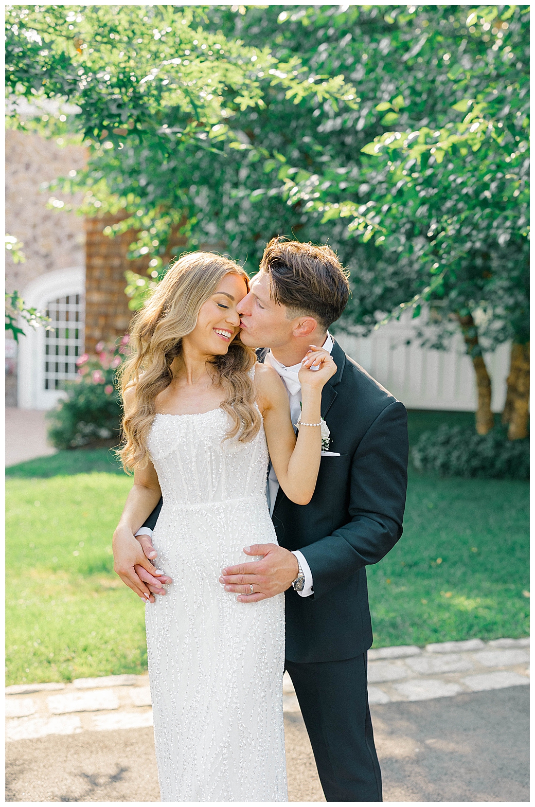 Heili and Gino outdoor portraits Ryland Inn NJ