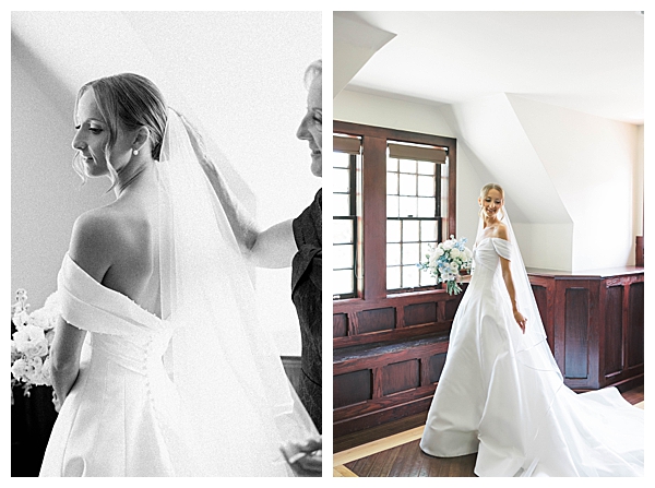 soft light bridal portraits before ceremony