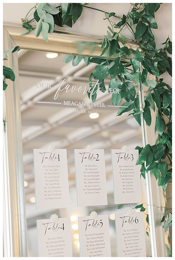 floral arrangements dusty blue wedding palette