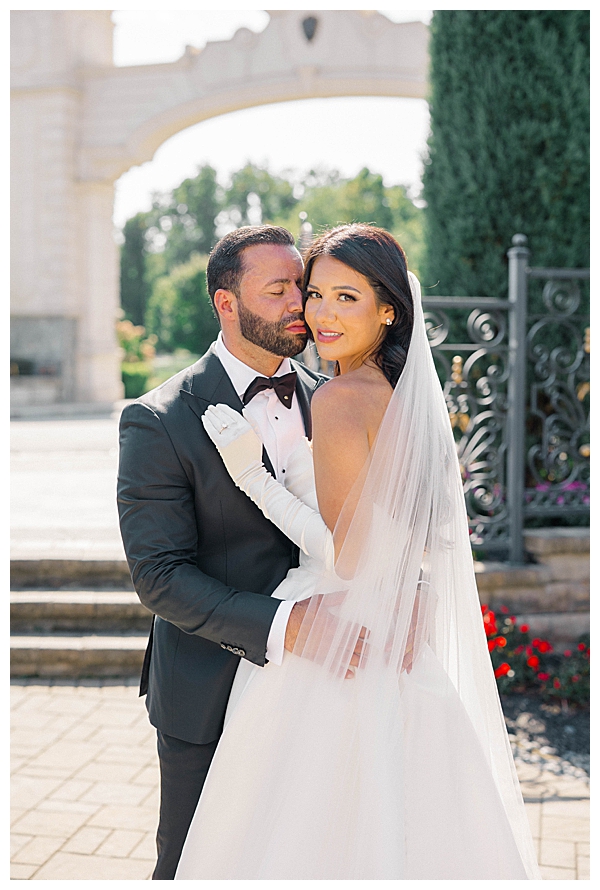 Legacy Castle winter wedding portrait in Pompton Plains New Jersey