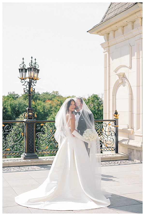 Natural light wedding portrait at Legacy Castle Pompton Plains New Jersey