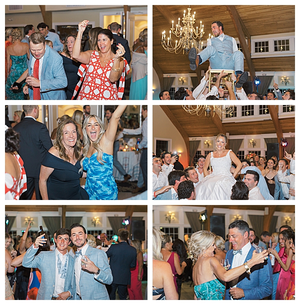 Wedding reception dance floor at Bonnet Island Estate