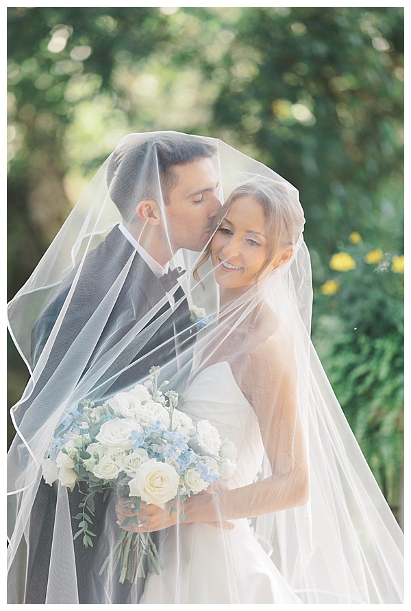 intimate bride and groom portrait session