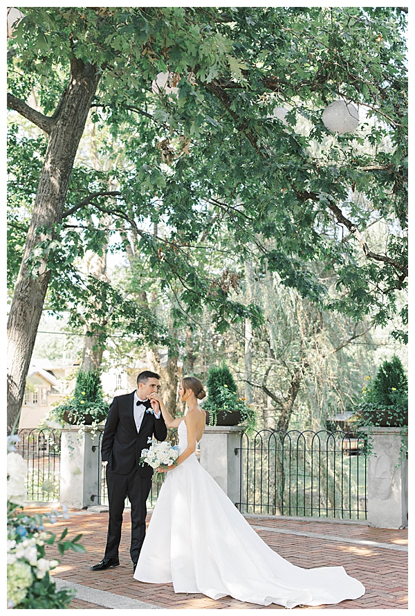 bride and groom portraits New Hope PA wedding