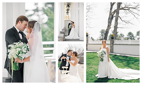 New Jersey wedding photographer using natural light for a romantic portrait at the Ryland Inn