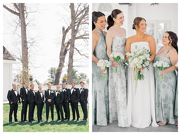 New Jersey country wedding photography at the Ryland Inn with couple in a lush pastoral setting