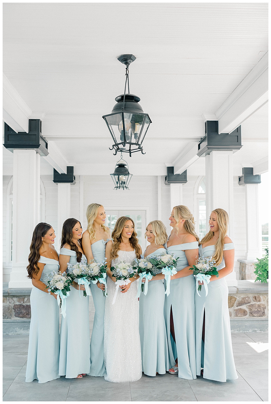 Ryland Inn wedding photographer bridal party portraits